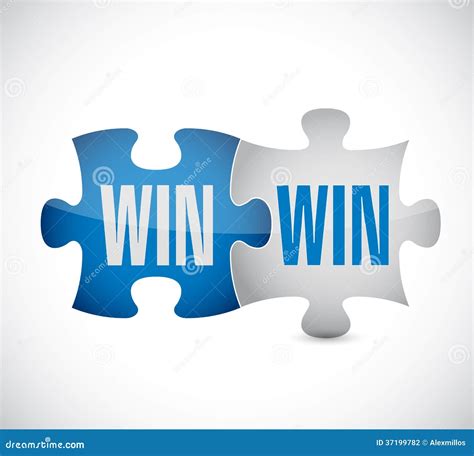 Win Win Puzzle Illustration Design Stock Illustration Illustration Of