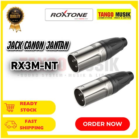 Jual TERLARISS Roxtone Jack Konektor Canon XLR Jantan Male RX3M NT