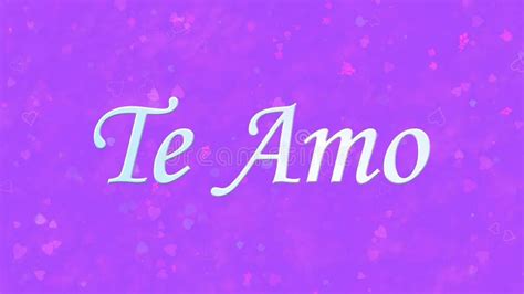 I Love You Text In Portuguese And Spanish Te Amo On Purple Background