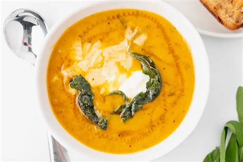 Roast Pumpkin Soup With Sage The Dinner App