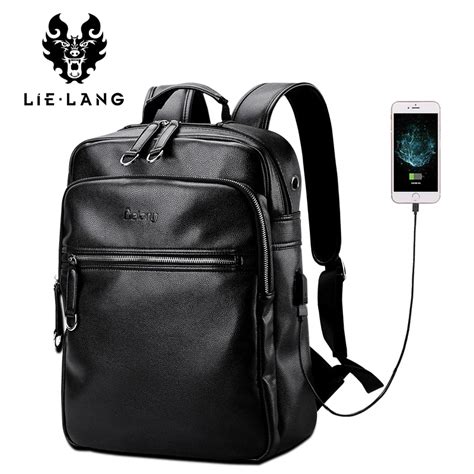 Black Leather Laptop Backpacks | IQS Executive