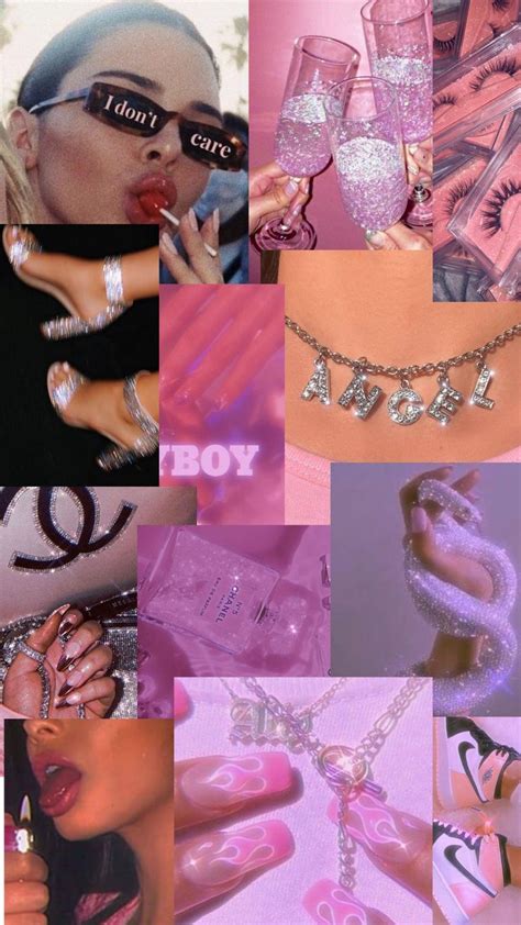 Baddiebarbiecore Aesthetic Collage Wallpaper Aesthetic Collage Bad