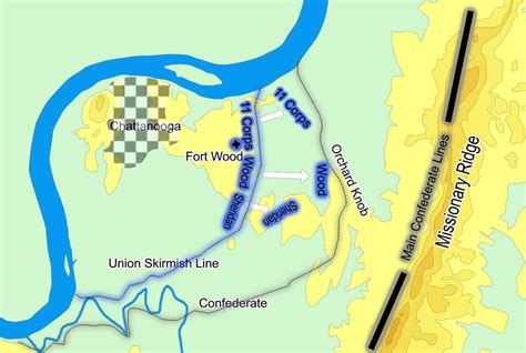 Map Battle Of Orchard Knob November