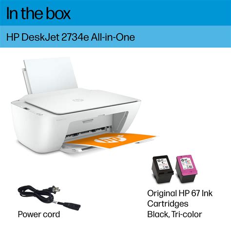 HP DeskJet 2734e Wireless All In One Inkjet Printer With 6 Months Of