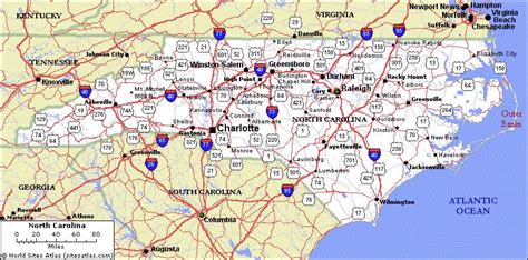 Map Of North Carolina And Other Free Printable Maps Ruby Printable Map