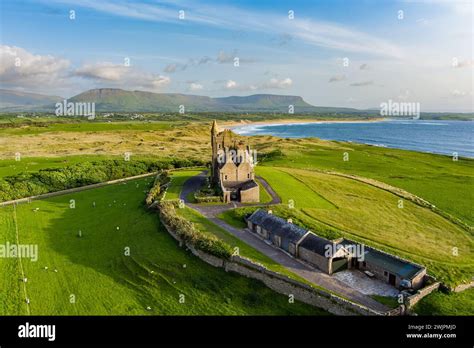 Classiebawn Castle On A Backdrop Of Picturesque Landscape Of