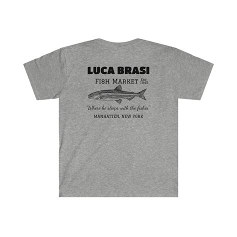 Luca Brasi Sleeps With The Fishes Graphics On Back Of Etsy