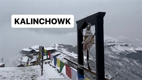 Kalinchowk Kuri Vlog Live Snowfall Beautiful Snowfall Nepal