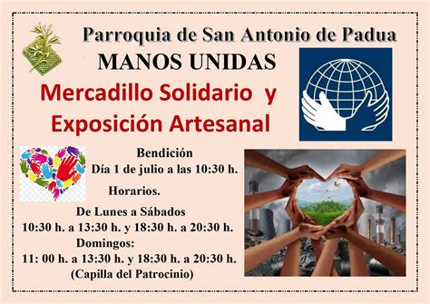 Mercadillo Solidario De Manos Unidas En La Parroquia De San Antonio