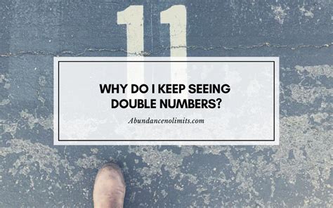 Why Do I Keep Seeing Double Numbers Spiritual Meaning