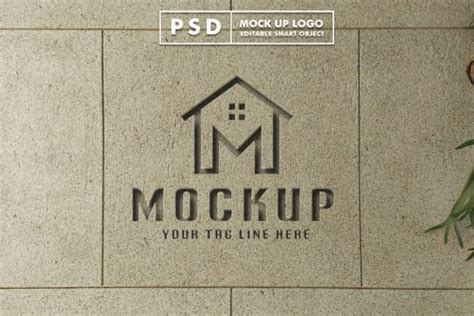 3d Realistic Logo Mockup Premium Psd Graphic by G design · Creative Fabrica 