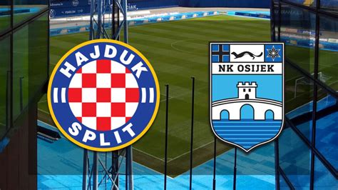 Nogomet Hajduk I Osijek Igraju Susret Kola Hnl A Na Poljudu U