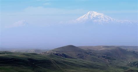 View Of Mount Ararat From Armenia Illustration World History