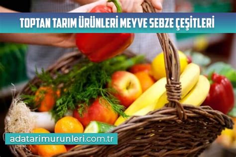 Toptan Tarım Ürünleri Meyve Sebze Çeşitleri