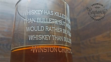 Winston Churchill Whiskey Winston Churchill Quote Custom Engraved