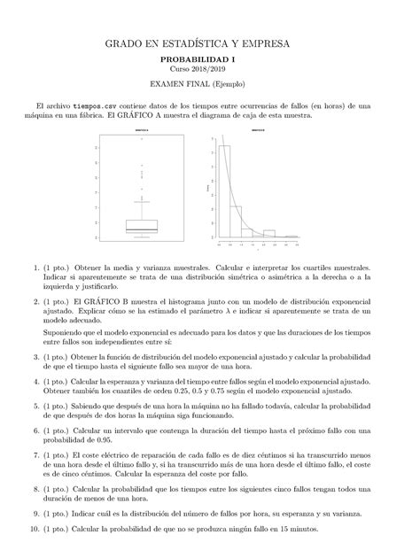 Final Preguntas Grado En Estad Istica Y Empresa Probabilidad I