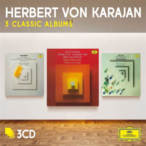 KARAJAN 3 Classic Albums WEBERN SCHOENBERG BERG Deutsche Grammophon