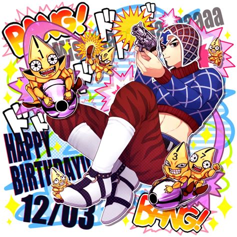 Kiritani Guido Mista Sex Pistols Stand Jojo No Kimyou Na Bouken Highres Boy Argyle