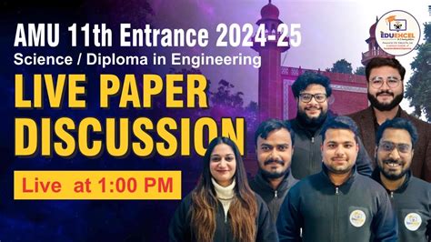 Class Xi Scince Dip In Engg Amu Class Entrance Live