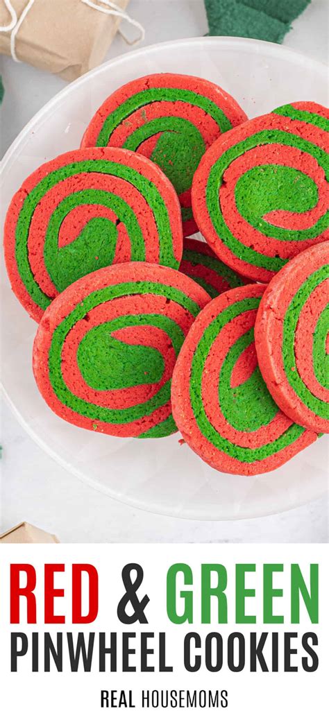 Red Green Pinwheel Cookies Real Housemoms