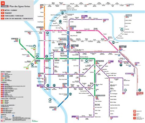 Plan Des Transports En Commun Tcl F Te Des Lumi Res Lyon