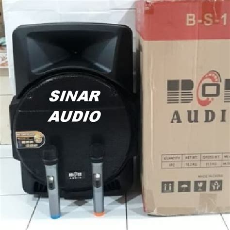 Jual Speaker Aktif Meeting Portable BOB BS 12 Inch BS12 2 Mic