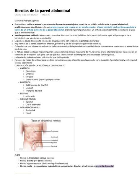 Hernias De La Pared Abdominal Estefania Pedroza Udocz