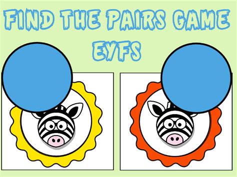 Pairs Game Printable