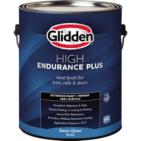 Glidden Ext High Endurance Plus Gray Stone Satin G Walmart