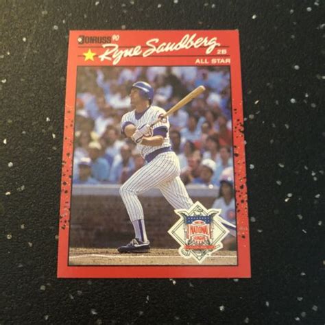 Ryne Sandberg Donruss Baseball Nl All Star Mlb Chicago Cubs