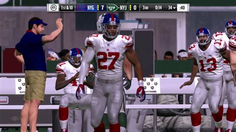 Madden Nfl 17 New York Giants Vs New York Jets Youtube