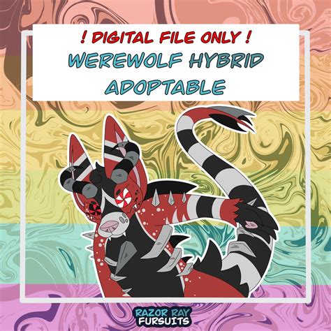 fursona adoptables full body werewolf adopt furry fandom original