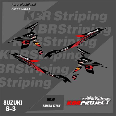 Smash TITAN Striping SMASH TITAN Motorcycle SUZUKI Motorcycle Sticker