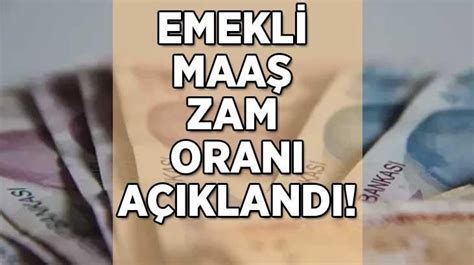 2024 EMEKLİ MAAŞ ZAMMI SON DAKİKA Emekli maaş zam oranı açıklandı