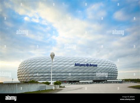 Munich Allemagne Le Mai Une Vue Sur Le Stade De Football