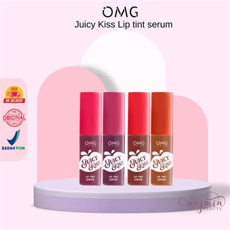 Jual Najmia OMG Oh My Glam Juicy Kiss Lip Tint Serum Shopee Indonesia