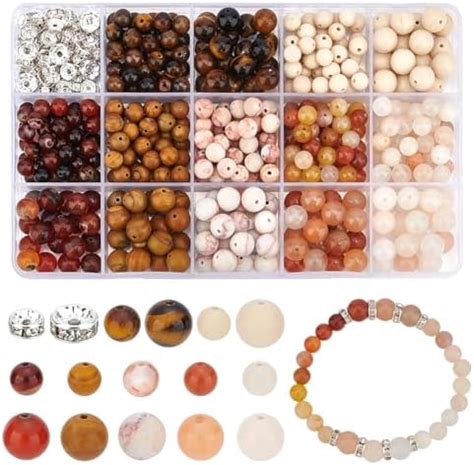 Nbeads St Ck Naturstein Perlen Kit Mm Mm Nat Rliche