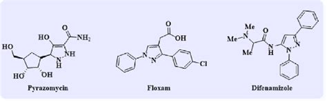 Marked drugs of pyrazole derivatives. | Download Scientific Diagram