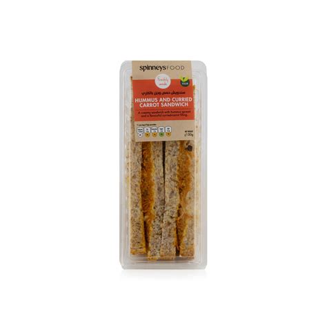 Spinneysfood Hummus And Curried Carrot Sandwich 170g Spinneys Uae