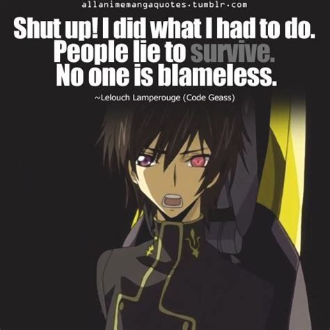 Anime Quote Code Geass Anime Quotes Inspirational Manga Quotes Code Geass