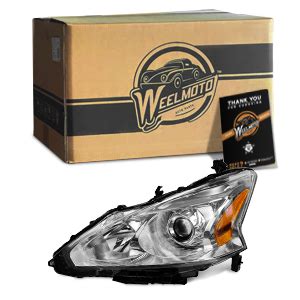 WEELMOTO Conjunto De Faros Delanteros Para Nissan Altima Sedan 2013