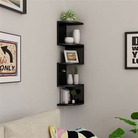 KRUZO 5 TIER Minimalist Floating Wall Mount Corner Shelves Lazada PH