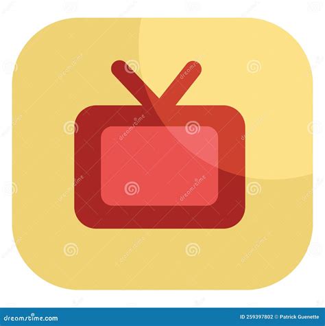 Watching Tv Icon Stock Vector Illustration Of Living 259397802