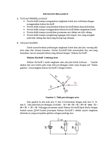 Contoh Soal Hukum Kirchoff 1