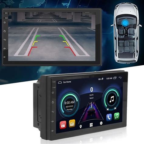 Dilwe Autoradio Voiture GPS Navigation DVD CD Lecteur multimédia BT5 0