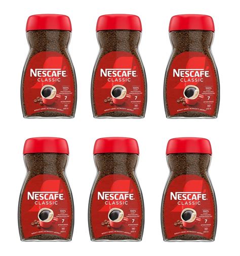 ZESTAW NESCAFE Kawa Rozpuszczalna CLASSIC 200g X 6 Szt 15131749399