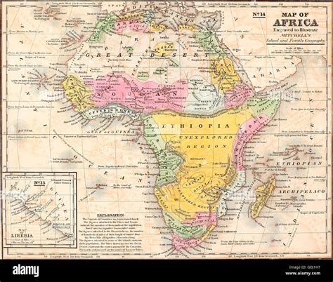 map  africa circa  stock photo alamy