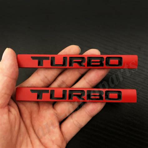 Pcs Metal Red Turbo Car Trunk Emblem Badge Decal Sticker I Vtec