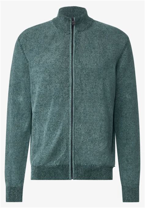 STREET ONE Cardigan Doux Pour Hommes En Vert STREET ONE