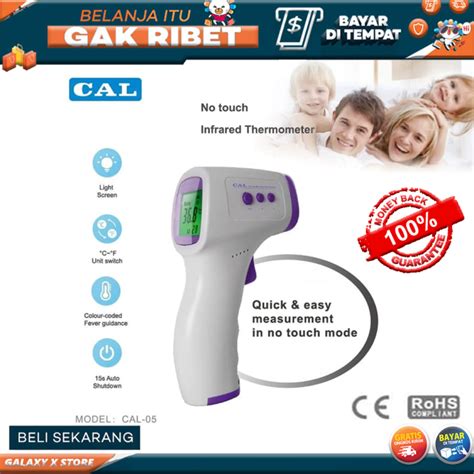 ORIGINAL CAL 05 Termometer Infrared Gun Digital Non Contact